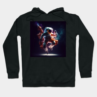 Astronaut dancing in space Hoodie